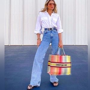 ZARA Wide Leg Blogger Jeans